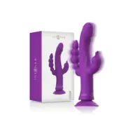 Intense Casanova Rabbit Silicone Vibrator Triple Motor Purple