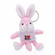 KEYCHAIN NAUGHTY BUNNY WHITE