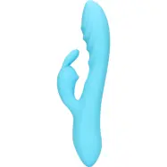 Loveline: Ribbed Ultra Soft Silicone Rabbit Vibrator