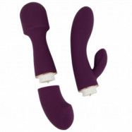 Loving Joy Dua Uppladdningsbar 2-i-1 Vibrator   - Lila