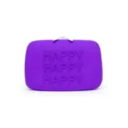 Happy Rabbit Large Silicone Zip Storage Purple