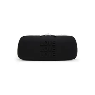 Happy Rabbit Medium Silicone Zip Storage Black
