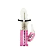 Ohmama Vibrator With Rotation Function And Clitoris Stimulator