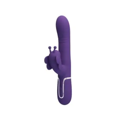 Pretty Love Multifunction Rabbit Vibrator 4 In 1 Butterfly Purple