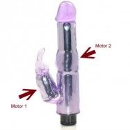 Pink Crystal Rabbit Vibrator ( Vattentät ) Med 2st vibratorrmotor