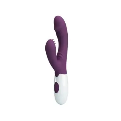 Pretty Love Andre Rabbit Vibrator & G-Point Stimulator Purple
