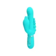 Pretty Love Cammy 4 In 1 Multifunction Tripple Rabbit Vibrator  Blue