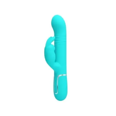 Pretty Love Coale Rabbit Vibrator Pearls Aqua Green