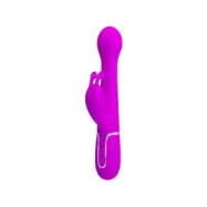 Pretty Love Dejon Rabbit Vibrator 3 In 1 Multifunction Violet