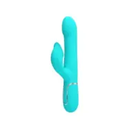 Pretty Love Rabbit Vibrator Pearls Aqua Green