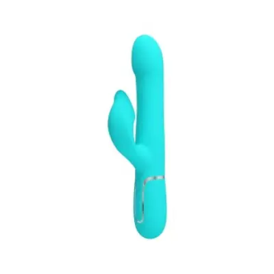 Pretty Love Rabbit Vibrator Pearls Aqua Green