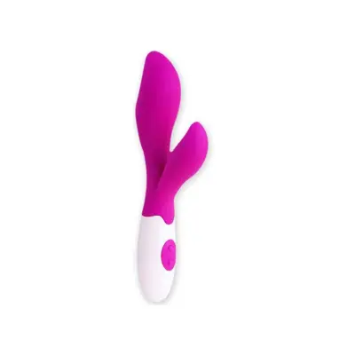 Pretty Love - Newman Ergonomisk Tystlåten Rabbitvibrator med 30 olika vibrationsimpulser - Lila/vit
