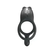 Pretty Love Seth Double Vibrating Ring Rabbit 7 Vibrations Black