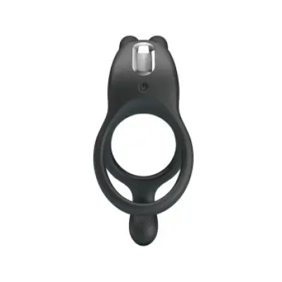 Pretty Love Seth Double Vibrating Ring Rabbit 7 Vibrations Black