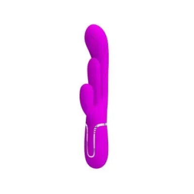 Pretty Love Shania Triple Rabbit Vibrator Multifunction Pink