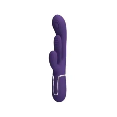 Pretty Love Shania Triple Rabbit Vibrator Multifunction Purple