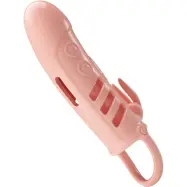 Pretty Love: Sloane, Penis Sleeve Rabbit Vibrator, hudfärgad