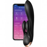 Satisfyer Connect: Double Flex Vibrator, svart