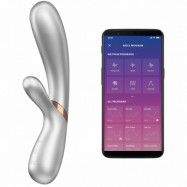 Satisfyer Hot Lover Rabbit Vibrator - Silver