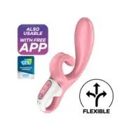 Satisfyer Hug Me Rabbit Vibrator App Pink