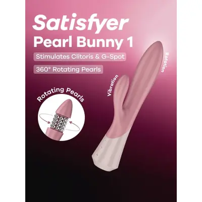 Satisfyer Pearl Bunny 1 Rabbit Vibrator With Pearls