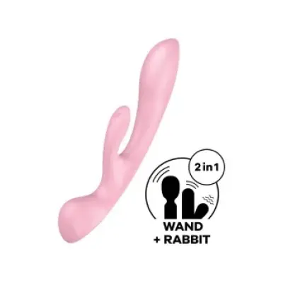 Satisfyer Triple Oh Hybrid Vibration Pink