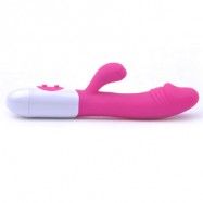 Silicone Penis G-Spot Vibrator ( Daul Motors ) Snappy