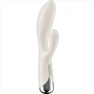 Spinning Rabbitvibrator 1 - Klitoris & G-punktsstimulator - Beige