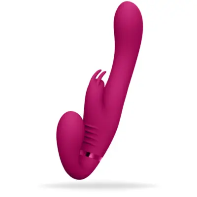 Suki Strapless Strap-on Rabbit (Färg: Lila)