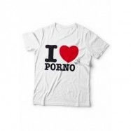 T-SHIRT I LOVE PORNO L WHITE