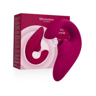 WOMANIZER - BLEND RABBIT VIBRATOR STIMULATOR VIBRANT PINK