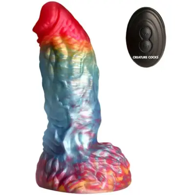Rainbow Phoenix Vibrating Dildo 17,3 cm