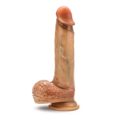 Raphael Sliding Foreskin Dildo With Balls 24 cm