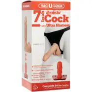 Realistic 7 Inch Cock With Ultra Harness