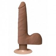 REALISTIC COCK SLIM VIBR 7'' BROWN