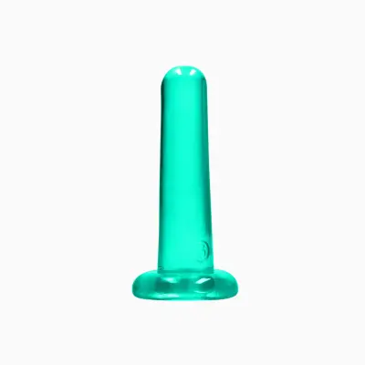 RealRock Crystal Clear Dildo med Sugkopp 13,5 cm Green