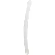 RealRock: Crystal Clear Non Realistic Double Dildo, 42 cm