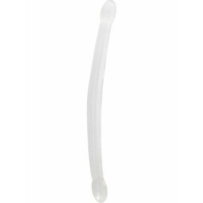 RealRock: Crystal Clear Non Realistic Double Dildo, 42 cm