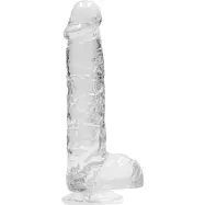 RealRock: Crystal Clear Realistic Dildo, 15 cm