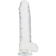 RealRock: Crystal Clear Realistic Dildo, 25.4 cm