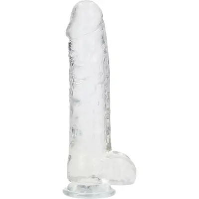 RealRock: Crystal Clear Realistic Dildo, 25.4 cm