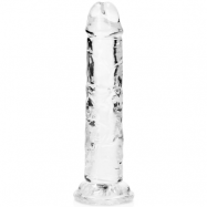 RealRock Dildo with Suction Cup Clear 14,5cm