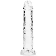 RealRock Dildo with Suction Cup Clear 14,5cm