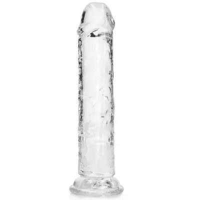 RealRock Dildo with Suction Cup Clear 18cm