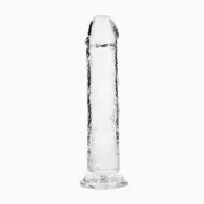 RealRock Dildo with Suction Cup Clear 23 cm