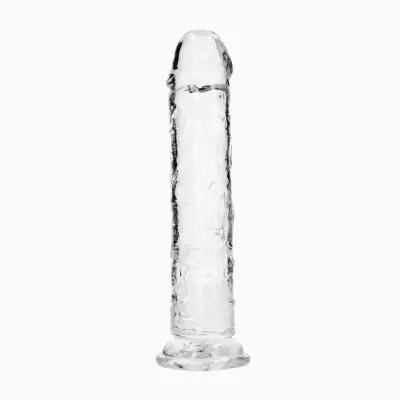 RealRock Dildo with Suction Cup Clear 23 cm