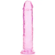 RealRock Dildo with Suction Cup Pink 20cm