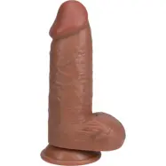 RealRock: Extra Thick Realistic Dildo, 20 cm, mörk