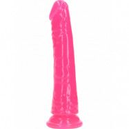 RealRock: Glow in the Dark Realistic Dildo, 15.5 cm, rosa