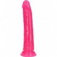 RealRock: Glow in the Dark Realistic Dildo, 18 cm, rosa